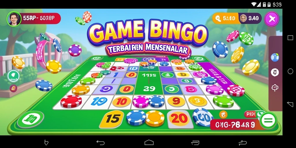 Tampilan layar utama 55RP dengan gameplay Bingo yang menarik.