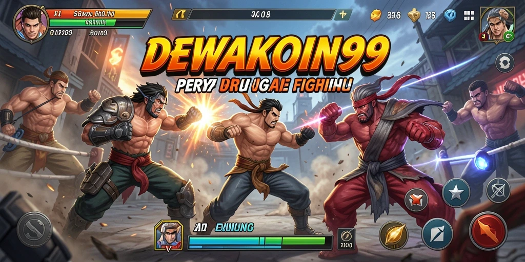 Screenshot menampilkan aksi pertarungan seru di DEWAKOIN99.