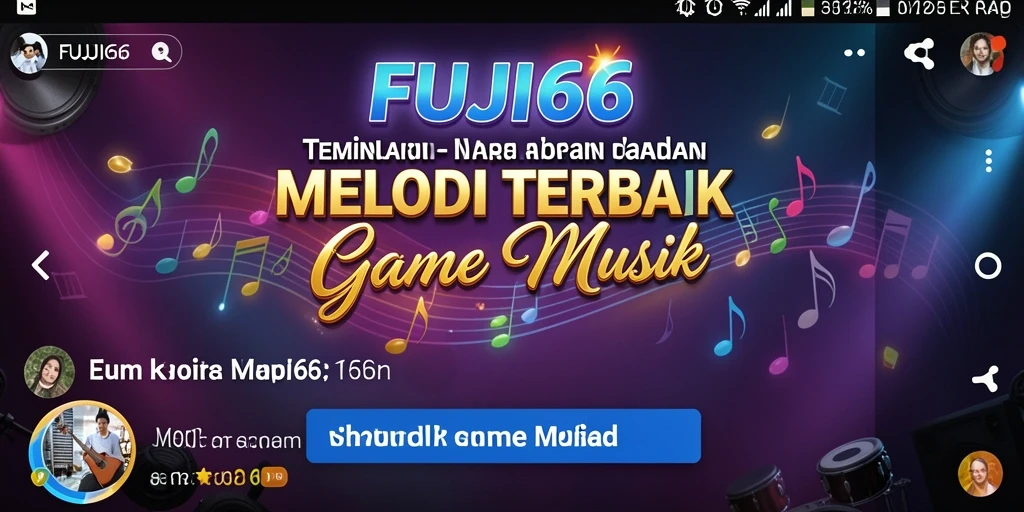 Screenshot gameplay FUJI66 yang menampilkan berbagai genre musik.