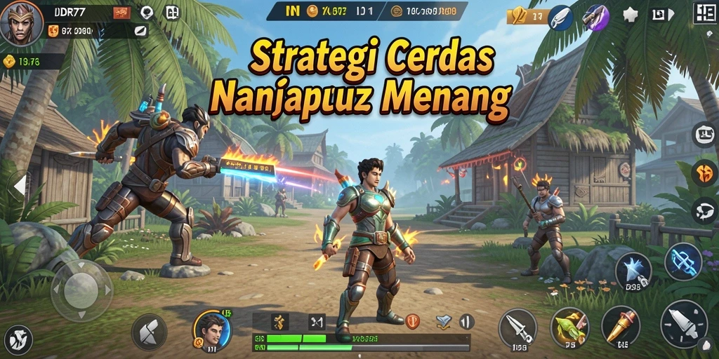 Tampilan gameplay yang mendebarkan dalam IDR77, menunjukkan pertempuran strategis.