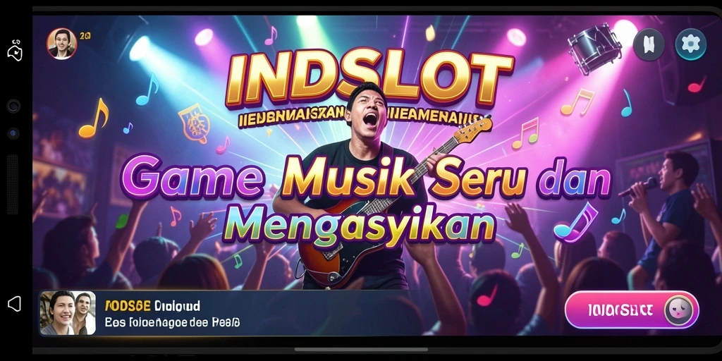 Tampilan gameplay seru dalam INDSLOT dengan musik yang menghibur.