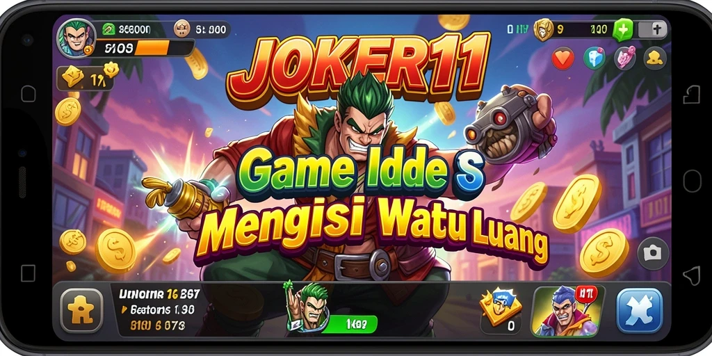 Screenshot gameplay JOKER11 menampilkan karakter dan aksi menarik di dunia Idle.