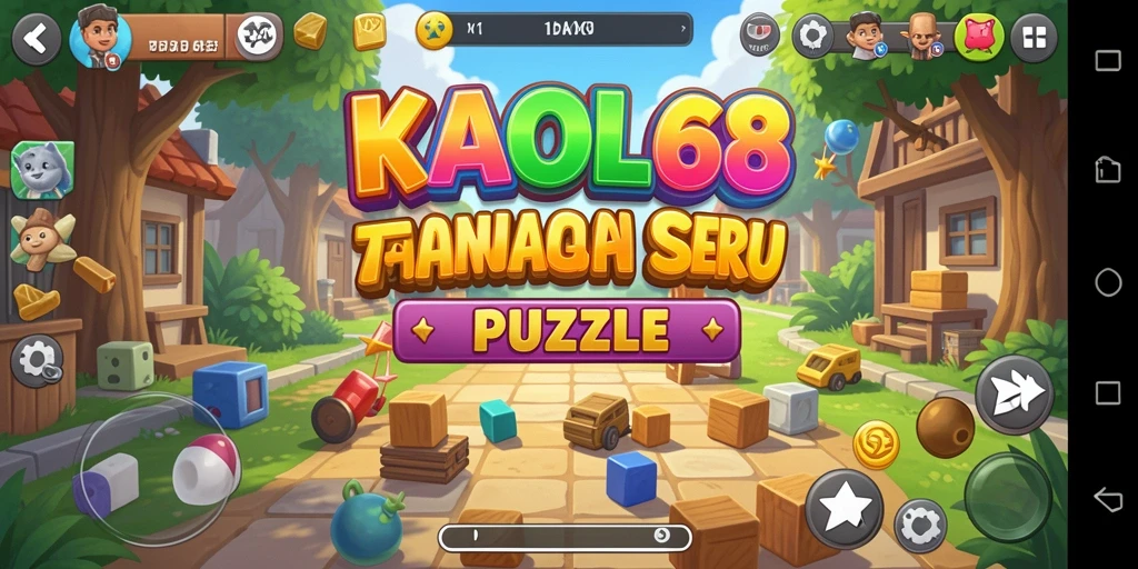 Tampilan gameplay KAOL68 menampilkan tantangan puzzle yang menarik.