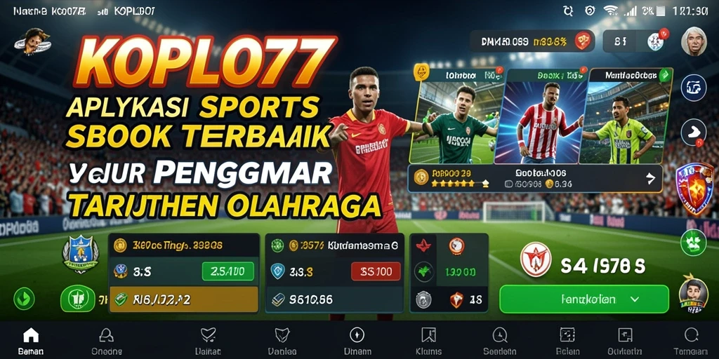 Screenshot KOPLO77 menampilkan antarmuka taruhan olahraga yang menarik.