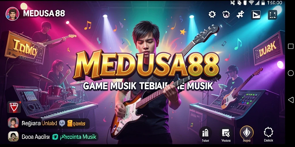 Tampilan gameplay MEDUSA88 yang seru dan interaktif dengan banyak lagu.