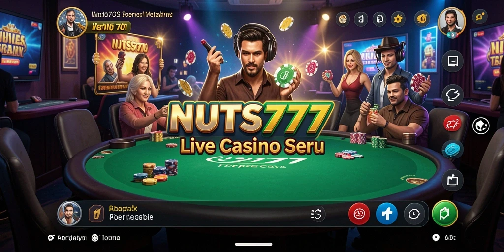 Tampilan mengejutkan dari gameplay Live Casino NUTS777.