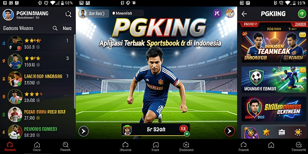 Tampilan gameplay Sportsbook yang menarik dan interaktif dari PGKING.