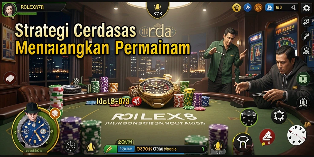 Tampilan gameplay menarik dari ROLEX878 menunjukkan pertempuran strategis yang seru.