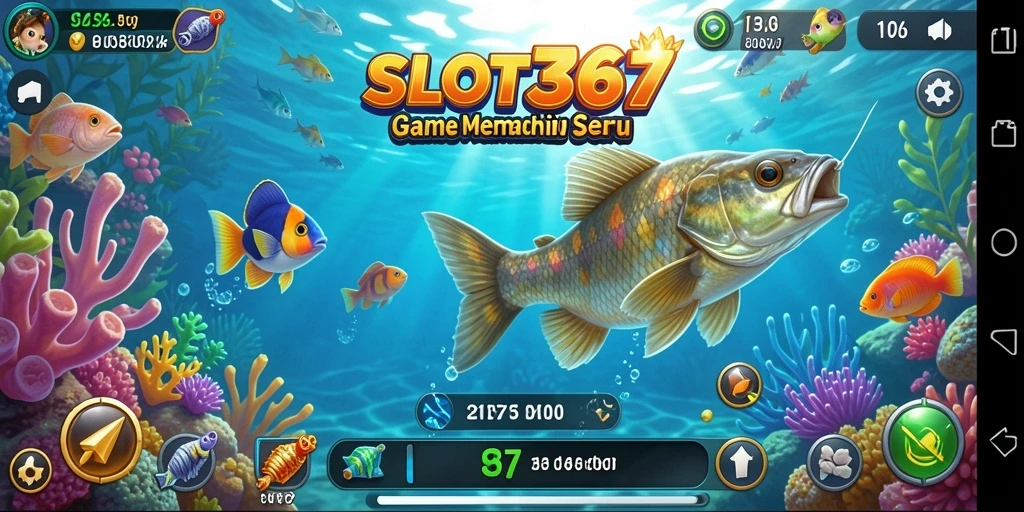 Tampilan gameplay SLOT367 yang menampilkan aksi memancing seru.