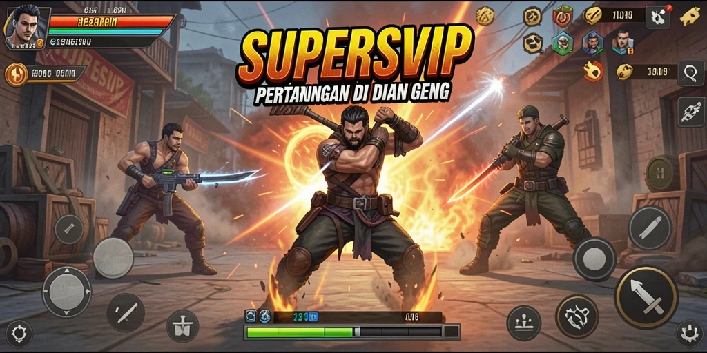 Tangkapan layar utama dari gameplay Fighting yang seru.