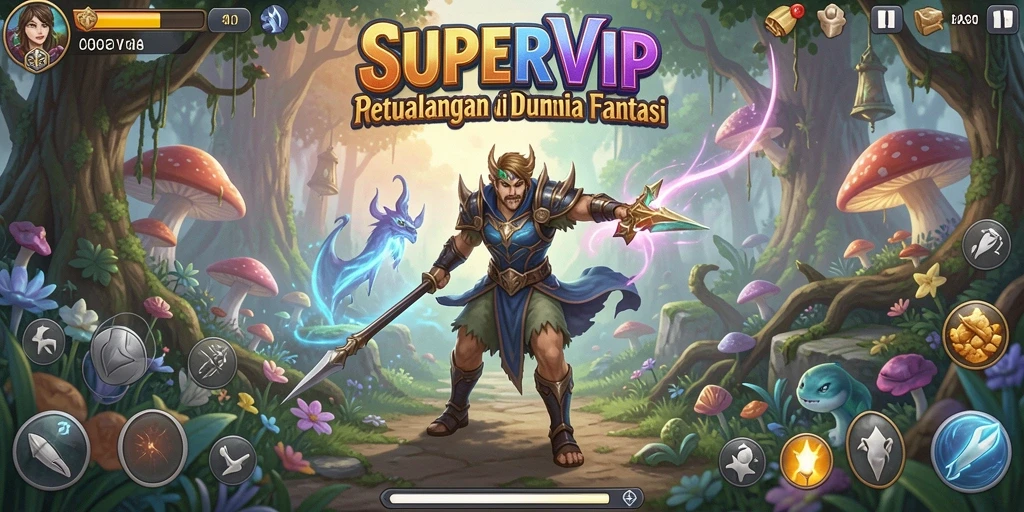 Tampilan gameplay petualangan yang menegangkan dan penuh aksi.